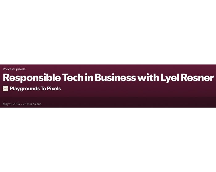 PODCAST EPISODE ON PLAYGROUNDS TO PIXELS